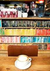 Great coffee, a book and some good company is all I need
